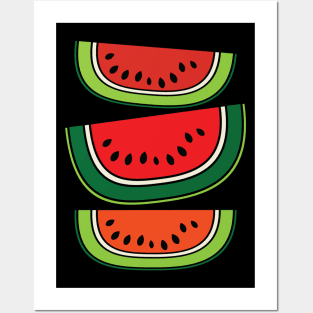 Fresh Juicy Watermelon Posters and Art